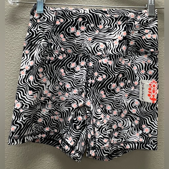 free people movement Pants - F P Movement Small New With Tags  Black/White Patterned Women's Shorts